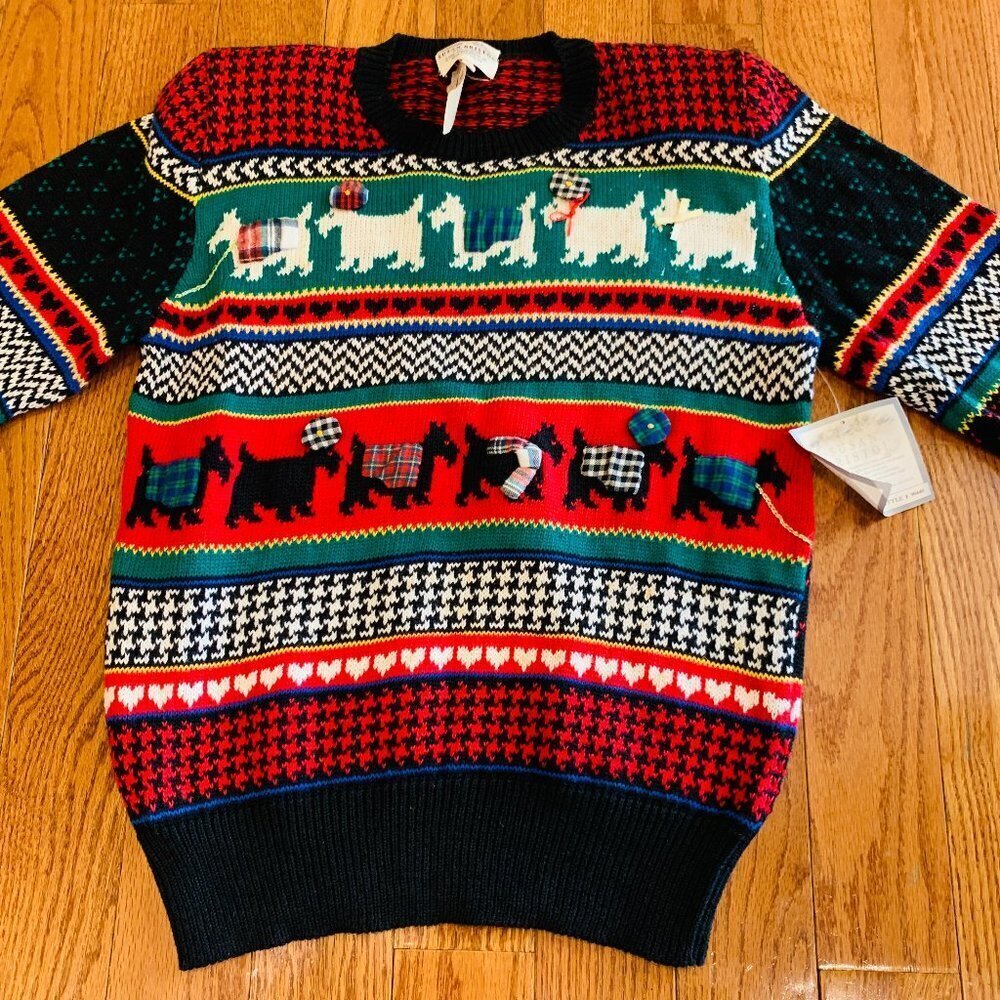 NWT Vintage Susan Bristol Knit Sweater Hand Embroidered 1992 - Picture 3 of 16